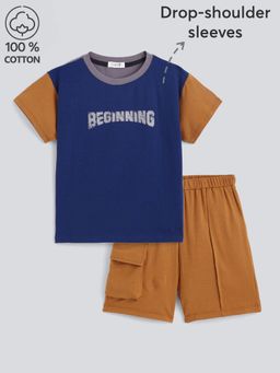 Hopscotch - 2-Piece Cotton T-Shirt And Shorts