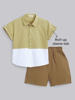 Hopscotch - 2-Piece Pure Cotton Shirt And Shorts