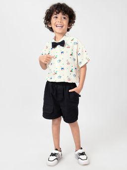 Hopscotch - 2-Pc All-Over Print Shirt & Shorts