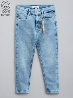 Hopscotch - Denim Jeans With Trinkets