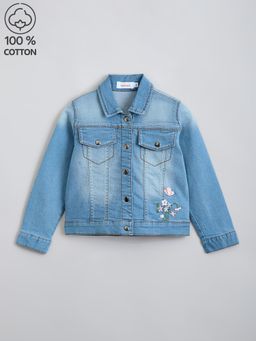 Hopscotch - Cotton Embroidered Denim Jacket
