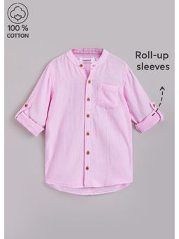 Hopscotch - Pure Cotton Mandarin Shirt