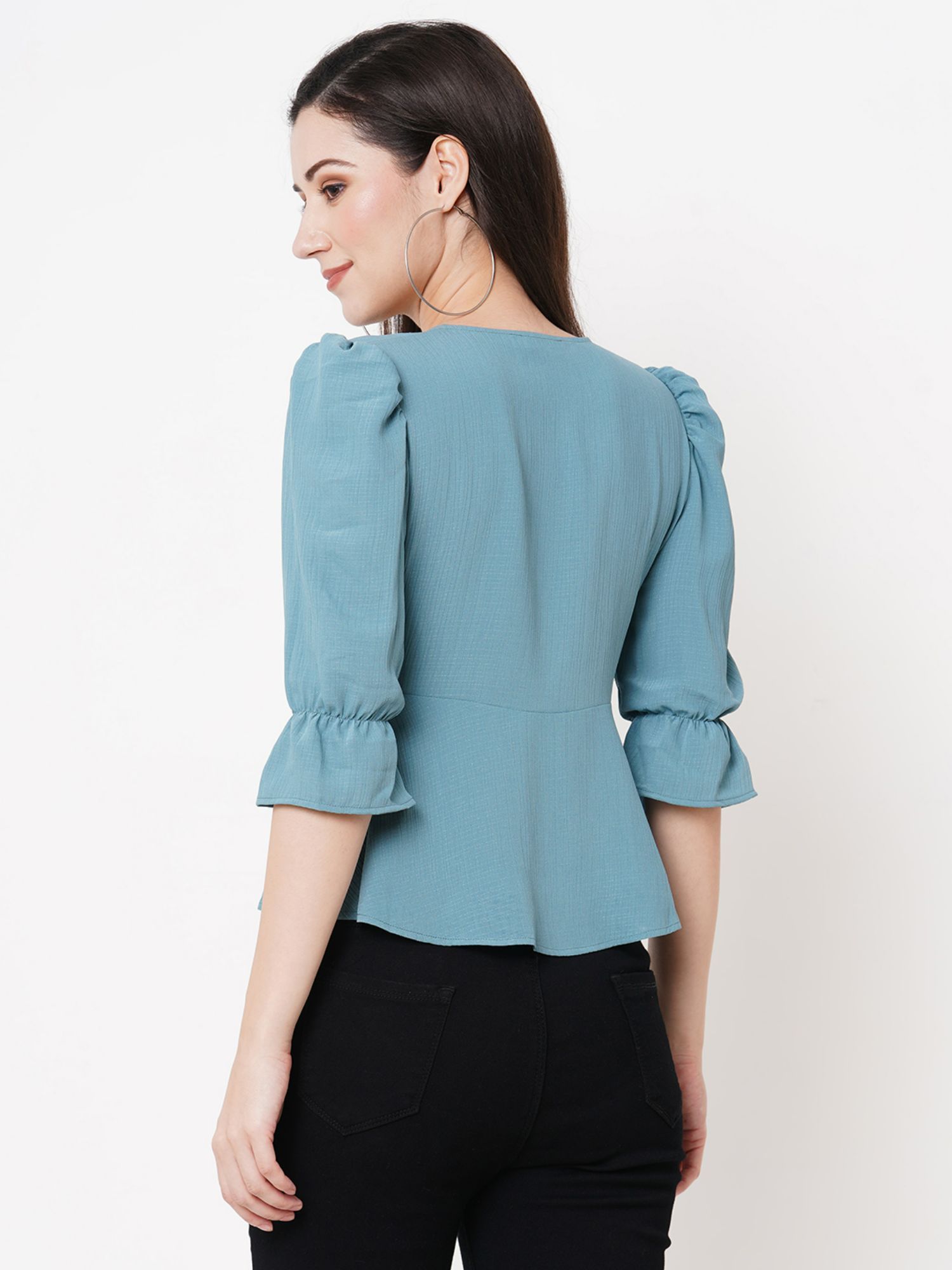 Buy MISH Blue Empire Line A Line Top Online