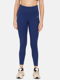 Zivame - Zelicity Mid Rise Leggings - Blue Depth