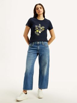 Levi's - Women's Mid Rise Loose Fit Blue Jeans