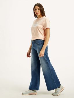 Levi's - Women's High Rise Flared Blue Jeans