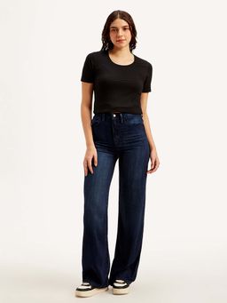 Levi's - Women's High Rise Straight Fit Dark Blue Jeans