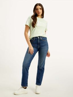 Levi's - Women's High Rise Straight Fit Blue Jeans