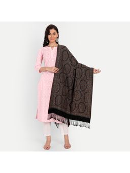 HK colours of fashion - Women Woven-Design Wool Shawl