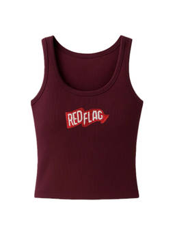 PAST MODERN - Maroon Flag Tank Top