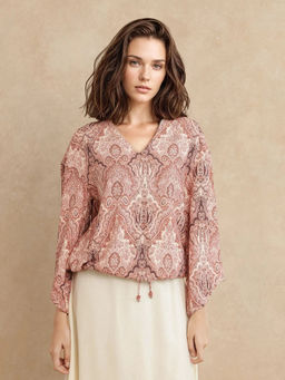 RAREISM - Roneltie Light Brown Relaxed Top