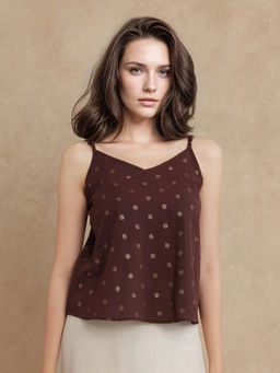 RAREISM - Ronn Dusky Brown Relaxed Top