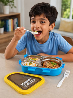 Little Surprise Box - Yellow Triangle Happy Bites Lunch Box