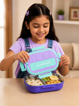 Little Surprise Box - Green Shapes Happy Bites Bento Lunch Box