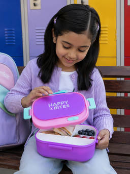 Little Surprise Box - Purple Flap Happy Bites Bento Lunch Box