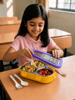 Little Surprise Box - Yellow Triangle Happy Bites Lunch Box