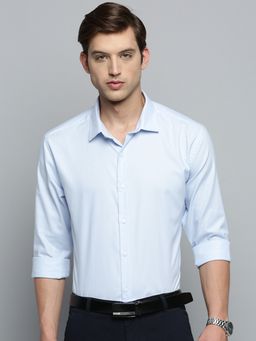 SHOWOFF - Men's Spread Collar Blue Striped Shirt