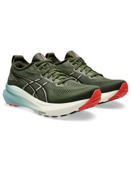ASICS - Mens Gel-Kayano 31 Smog Green/Black Running Shoes