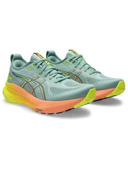 ASICS - Mens Gel-Kayano 31 Light Celadon/Safety Yellow Running Shoes