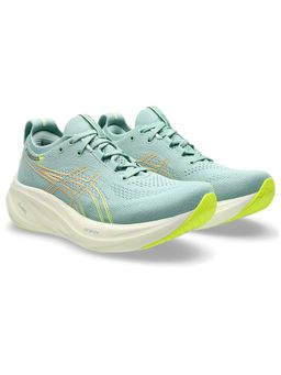ASICS - Women Gel-Nimbus 26 Light Celadon/Safety Yellow Running Shoes