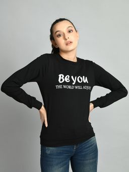 PRETTY LOVING THING - Women Solid Casual Sweatshirt