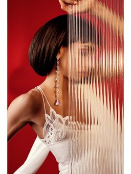 Goddess Of Glocal - Purple Luna Earrings