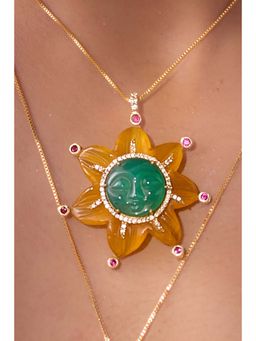 Goddess Of Glocal - Green Parul Pendant