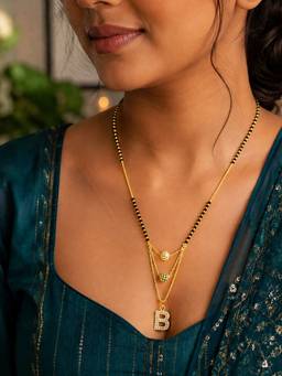 Digital Dress Room - B-Letter Short Mangalsutra