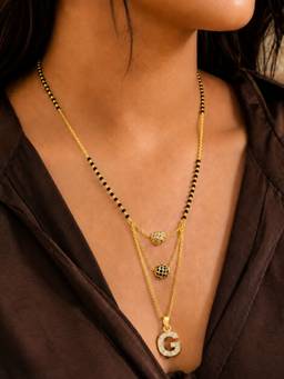 Digital Dress Room - G-Letter Short Mangalsutra