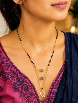 Digital Dress Room - Q-Letter Short Mangalsutra