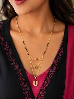 Digital Dress Room - U-Letter Short Mangalsutra