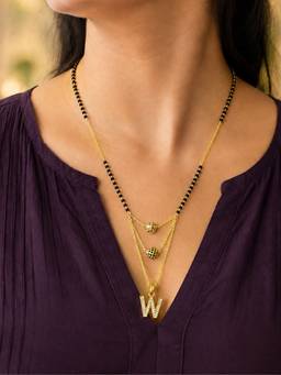 Digital Dress Room - W-Letter Short Mangalsutra