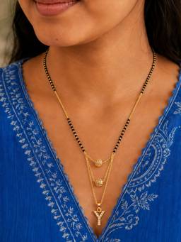 Digital Dress Room - Y-Letter Short Mangalsutra