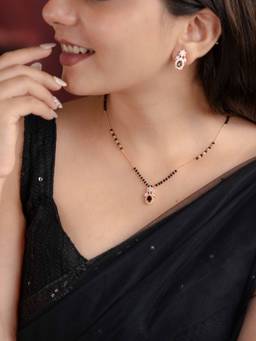 Zeraki Jewels - Aanya Black Mangalsutra Set