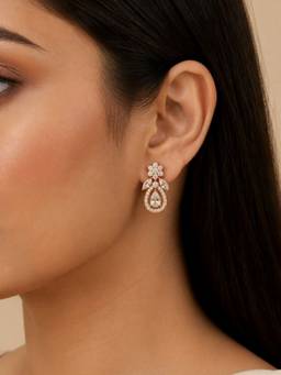 Zeraki Jewels - Aanya White Earrings