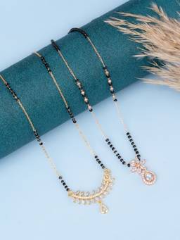Zeraki Jewels - Ahana Archi Mangalsutra (Pack Of 2)