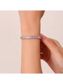 Salty - Pink Glimmer Diamond Tennis Bracelet