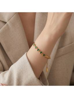 Salty - Minimal Triangular Link Bracelet