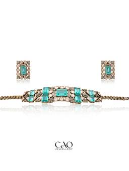 CAO JEWELLERY - Green Premium Jewellery Set