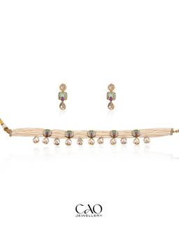 CAO JEWELLERY - Green Premium Pearl Jewellery Set