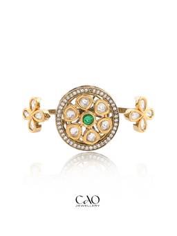 CAO JEWELLERY - Green Two Finger Ring
