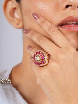 CAO JEWELLERY - Pink Droplet Ring