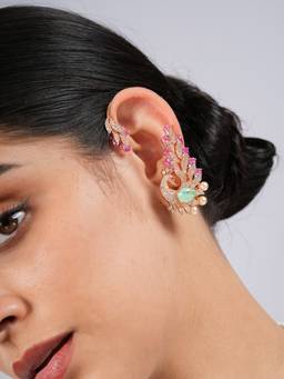 CAO JEWELLERY - The Empress Peacock Earcuff