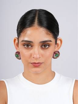 CAO JEWELLERY - Emerald Statement Studs