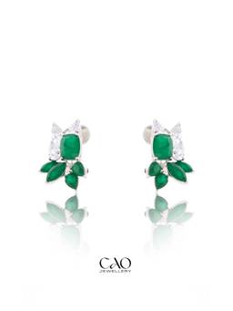 CAO JEWELLERY - Green Petal Studs