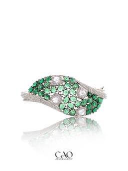 CAO JEWELLERY - Emerald Wave Bracelet