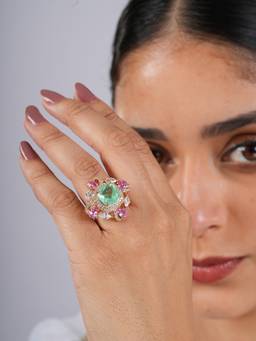 CAO JEWELLERY - Square Mint Ring