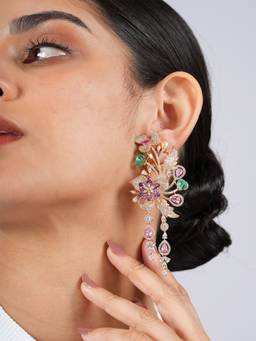 CAO JEWELLERY - Long Foresta Drop Earrings