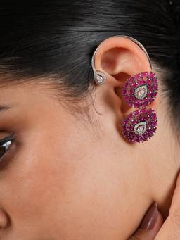 CAO JEWELLERY - Crimson Cluster Earcuff
