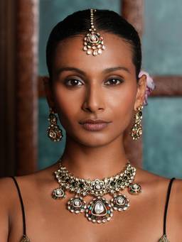 CAO JEWELLERY - Multi-Colour Premium Kundan Jewellery Set